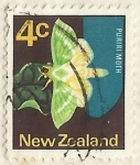 Stamps New Zealand -  PURIRI MOTH