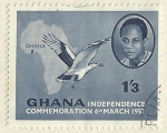 Stamps : Africa : Ghana :  INDEPENDENCE COMMEMORATION 6th MARCH 1957