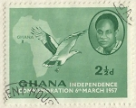 Sellos de Africa - Ghana -  INDEPENDENCE COMMEMORATION 6th MARCH 1957