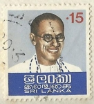 Sellos de Asia - Sri Lanka -  PRIMER MINISTRO SALOMON BANDARANAIKE