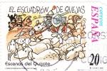 Sellos de Europa - Espa�a -  Escenas del Quijote- EL ESCUADRÓN DE OVEJAS   (H)