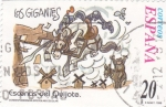 Sellos de Europa - Espa�a -  Escenas del Quijote- LOS GIGANTES    (H)