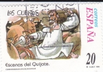 Stamps Spain -  Escenas del Quijote- LOS CUEROS    (H)