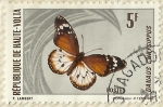 Stamps : Africa : Burkina_Faso :  DANAUS CHRYSIPPUS