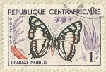 Stamps Africa - Central African Republic -  CHARAXE MOBILIS