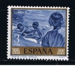 Stamps : Europe : Spain :  Edifil  1573  Joaquín Sorolla.  Día del Sello.  " Niños en la playa. "