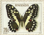 Sellos de Africa - Rwanda -  PAPILIO DEMODDCUS E.