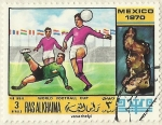 Stamps United Arab Emirates -  WORLD FOOBALL CUP MEXICO 1970