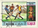Stamps United Arab Emirates -  WORLD FOOBALL CUP MEXICO 1970