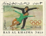 Stamps : Asia : United_Arab_Emirates :  GRENOBLE 1968