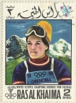 Stamps : Asia : United_Arab_Emirates :  WINTER OLYMPIC CHAMPIONS, GRENOBLE 1968