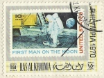 Stamps : Asia : United_Arab_Emirates :  FIRST MAN ON THE MOON