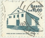 Stamps Brazil -  IGLESIA DE SAO LOURENCO DOS INDIOS