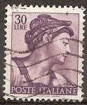 Stamps Italy -  Obras de Miguel Ángel Buonarotti (pintor).