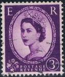 Stamps United Kingdom -  ISABEL II 1958-65 FILIGRANA INVERTIDA. Y&T Nº 331b