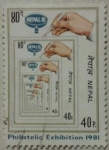 Stamps Nepal -  philatelic exhibition 1981