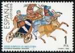 Stamps Europe - Spain -  2768- Juegos Olímpicos. Los Ángeles. Cuadriga romana de Barcino.