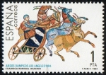 Sellos del Mundo : Europa : Espaa : 2768- Juegos Olímpicos. Los Ángeles. Cuadriga romana de Barcino.