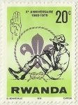 Sellos de Africa - Rwanda -  Xº ANNIVERSAIRE 1968 - 1978