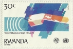 Stamps Rwanda -  TELECOMMUNICATIONS ET SANTE