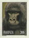 Stamps : Africa : Rwanda :  GORILE