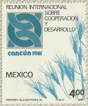 Stamps : America : Mexico :  REUNION INTERNACIONAL SOBRE COOPERACION Y DESARROLLO