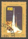 Stamps Afghanistan -  1239 - 20 anivº de Intelsat, lanzamiento de un satélite