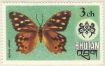 Stamps Bhutan -  MARIPOSA ( NEOPE BHADRA )