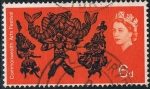 Stamps United Kingdom -  FESTIVAL DE ARTE DE LA COMMONWEALTH. Y&T Nº 403