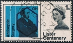 Stamps United Kingdom -  CENT. DEL DESCUBRIMIENTO DE LA ANTISEPSIA, POR JOSEPH LISTER. Y&T Nº 406