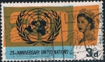 Stamps United Kingdom -  20º ANIV. DE LAS NACIONES UNIDAS. Y&T Nº 417