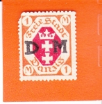 Stamps Poland -  Ciudad Libre de DANZIG - escudo