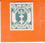 Stamps Poland -  Ciudad Libre de DANZIG - escudo
