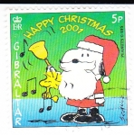 Stamps : Europe : Gibraltar :  HAPPY CHRISTMAS 2001