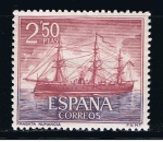 Stamps Spain -  Edifil  1608  Homenaje a la Marina Española.  