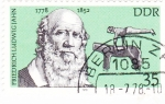 Stamps Germany -  Friedrich Ludwig Jahn 1778-1852  Pedagogo