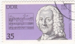 Stamps Germany -  Georg Phil Telemann 1681-1767 compositor