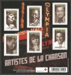 Stamps : Europe : France :  4605 a 4610 - Artistas de la canción francesa