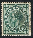 Stamps Europe - Spain -  ALFONSO XII-IMPUESTO DE GUERRA