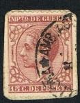 Sellos de Europa - Espaa -  ALFONSO XII-IMPUESTO DE GUERRA