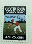 Sellos de America - Costa Rica -  Olimpiadas Moscu 1980