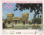 Stamps Yemen -  MUNICH OLYMPIC CITY 1972