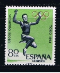 Stamps Spain -  Edifil  1618  Juegos Olímpicos de Innsbruck y Tokio.  