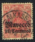 Stamps : Europe : Germany :  DEUTSCHES REICH EN MARRUECOS