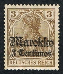 Stamps : Europe : Germany :  DEUTSCHES REICH EN MARRUECOS