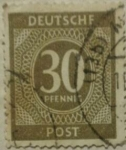 Stamps Germany -  deutsche post 1960