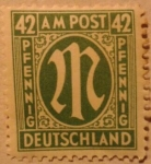 Stamps Germany -  deutsland a m post 1945