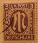 Stamps : Europe : Germany :  deutschland a m post 1945