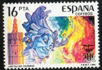 Stamps Spain -  2745- Grandes fiestas populares españolas. Las Fallas, Valencia.