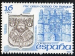 Sellos de Europa - Espa�a -  2742- MC aniversario de la ciudad de Burgos. Arco de Santa María y escudo primitivo de Burgos.